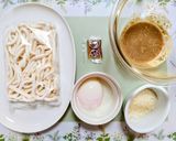 簡単ランチ！キノコ野菜卵のサラダうどん作り方2写真