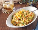 お米少なめ☆野菜たっぷり炒飯。作り方5写真