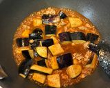 【簡単夕食】麻婆茄子風のせ野菜カレー作り方6写真