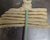 ピーナッツクリームとヌテラの編みパン作り方7写真
