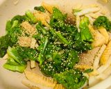 筍と春菊とかまぼこの炒め物作り方6写真