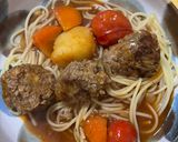 煮込みハンバーグのパスタ作り方3写真