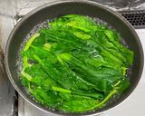 ほうれん草とクリームチーズのサラダ作り方1写真