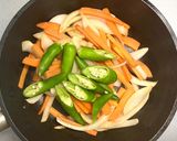 豚こま肉と韓国唐辛子のキムチ炒め作り方5写真