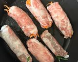 【お弁当用】豚コマでパッチワーク肉巻作り方7写真