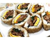 韓国風巻き寿司★キンパ風ごま裏巻き★動画作り方52写真