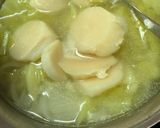ミディアムレアホタテのスープ🥣😻作り方4写真