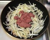 コンビーフとキャベツのパスタ作り方5写真