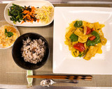 めかじきの和風カレー炒め作り方8写真