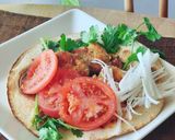 ホットサンドトルティーヤ鶏肉サンドイッチ作り方2写真