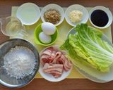 シャキとろ!白菜のお好み焼き作り方1写真