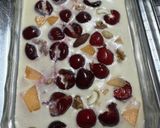 さくらんぼとメロンのクラフティ🍒作り方3写真