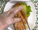 クラスティロールで♪スモークサーモンチーズサンド作り方4写真