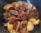 ギリシャ料理　牛肉のスティファド作り方8写真