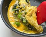 シーチキンと葉物とチーズのオムレツ作り方4写真