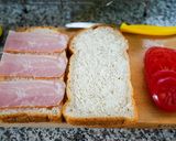 ハム入りBLTサンド作り方1写真
