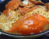 渡り蟹の濃厚トマトクリームソースパスタ作り方6写真