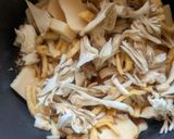 たけのこと油揚げ、きのこの煮物作り方2写真