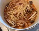 ガーリック風味の痩せレンチンエビパスタ作り方3写真
