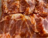 絶品！私のタレ！美味なる辛ダレに漬けた豚肩肉！作り方3写真