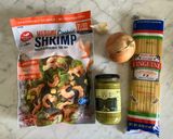 #USA在住 ジェノベーゼパスタ作り方1写真
