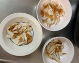 肉無チクワ洋風梅クリーム味野菜炒め作り方3写真