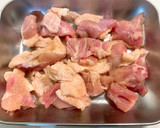 鶏もも肉とほうれん草のバター醤油炒め作り方1写真
