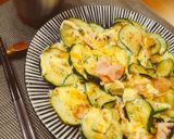 ＊ズッキーニとハムの炒めチーズ焼き＊作り方4写真