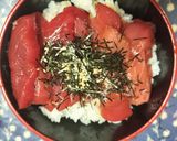 マグロの赤身と中トロのマグロ丼作り方6写真
