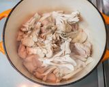 秋の絶品・鶏きのこ汁と蕎麦作り方3写真