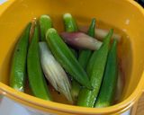 真夏！みょうがとオクラの白だし漬け作り方5写真