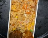レンジ簡単クリーミー洋風ガパオ味炒飯弁当作り方15写真