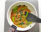 大豆ミートと小松菜のあんかけ焼きそば♪作り方5写真