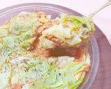 簡単！大豆ミートのミルフィーユキャベツ作り方4写真