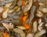 鶏とごぼうの煮物作り方6写真