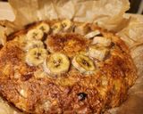 そば粉でバナナとブルーベリーケーキ作り方4写真