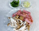 醤油漬けの素で★簡単和風パスタ作り方1写真