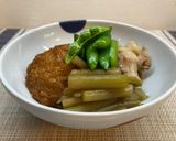 石蕗とさつま揚げの煮物作り方5写真