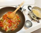 フレッシュトマトとベーコンのパスタ作り方4写真