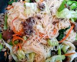 夏の夕飯!野菜たっぷり牛肉チャンプル素麺作り方8写真