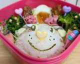 ♡ケアベア♡意外と簡単！材料3つキャラ弁作り方2写真