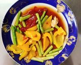 レンジで早い！ アスパラと パプリカの 甘酢和え作り方6写真