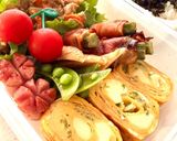コロコロ角チーズとネギの卵焼き（お弁当）作り方9写真