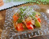 冷凍アボカドとサーモンのさっぱりサラダ作り方4写真