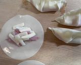 余った餃子の皮でベーコンチーズ餃子作り方1写真