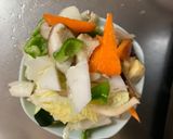 お一人様簡単オイ梅味根菜たっぷり野菜炒作り方10写真