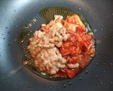 時短昼食・今日の夕飯小松菜納豆キムチ炒飯作り方3写真