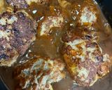 プルプル鶏皮入り煮込みハンバーグ♡作り方7写真