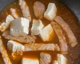 豆腐と豚ロースの麻辣煮込み作り方2写真