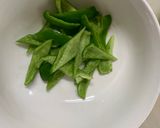 簡単中華風梅味噌クリーム味青椒肉絲風作り方8写真